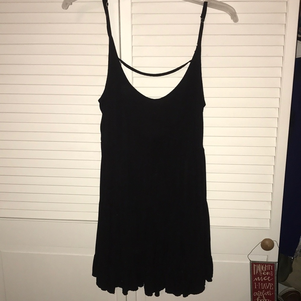 Black mini dress